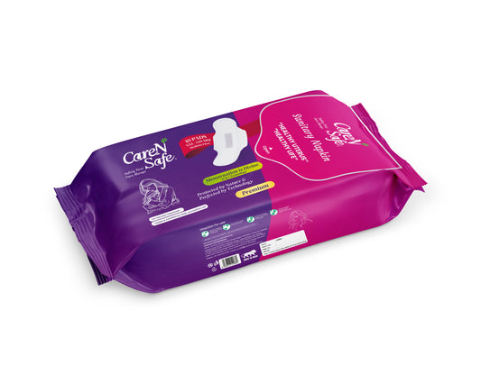 CareNSafe Premium Cotton XXL Sanitary Pads 320mm | 10 Pads