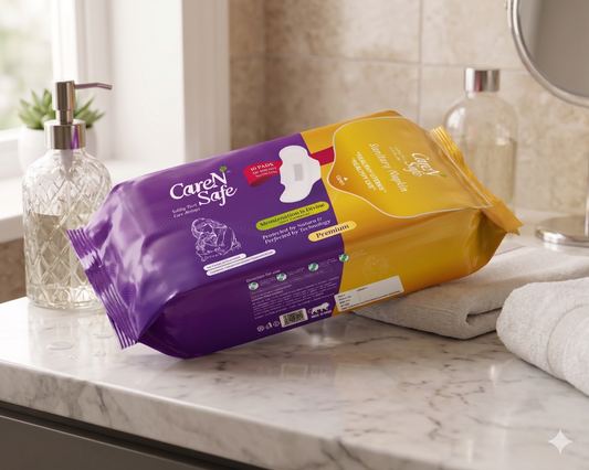 CareNSafe Premium Cotton XL Sanitary Pads 280mm | 10 Pads